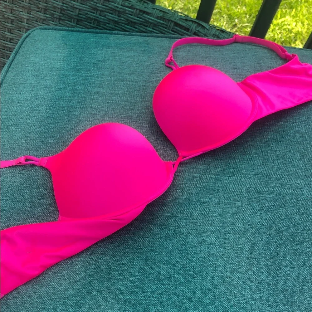 Black Embellished Push-Up Bra - Women Intimates